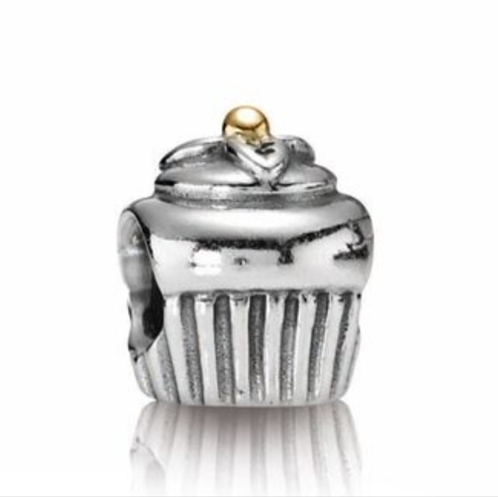 PANDORA Two-Tone Cupcake Charm